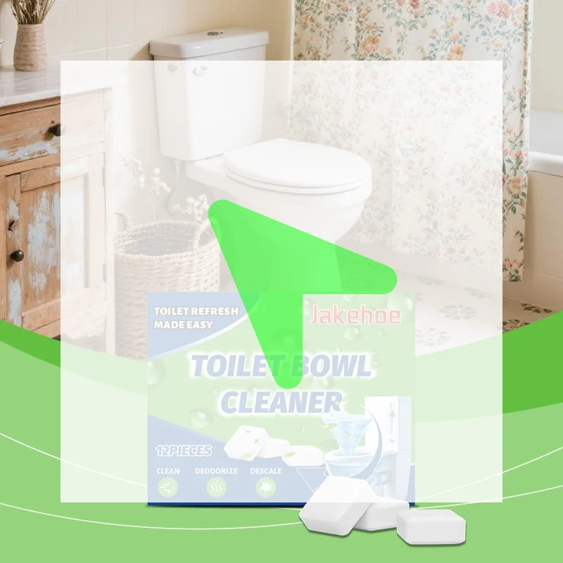 

New Jakehoe Toilet Cleaning Tablets Daily Household Toilet Deodorizing Stain Removal Effortless Cleaning Mint Scent