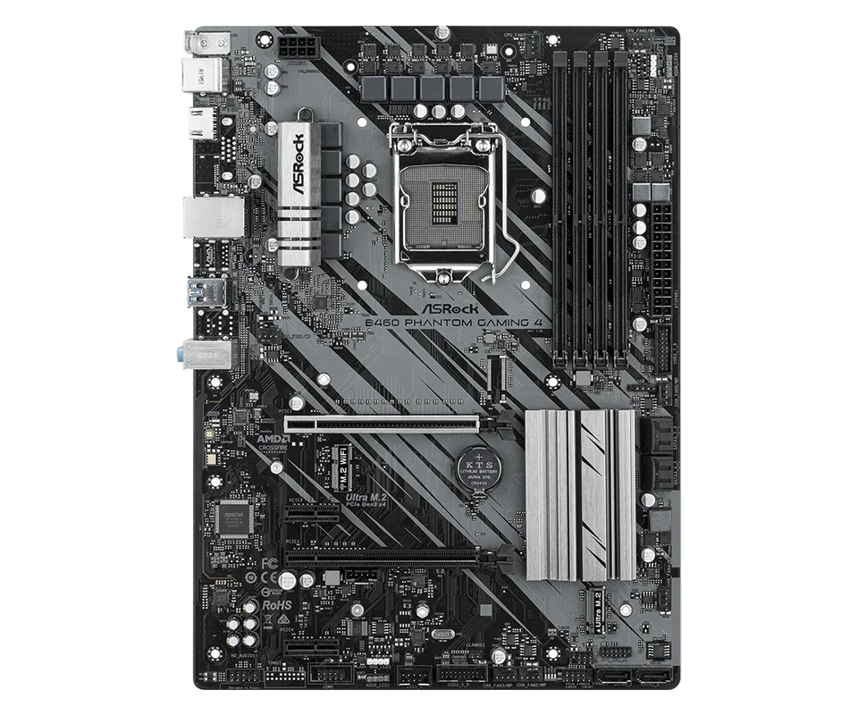 ASRock B460 Pro4とi3 10100セット ASROCK B460 PHANTOM GAMING 4 Motherboard LGA 1200 intel B460 DDR4