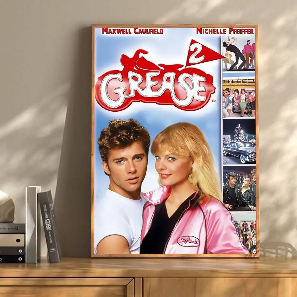 GREASE-Vintage Movie Klassieke filmposters HD-kwaliteit Poster Wall Art Painting Study Nordic Home Decor