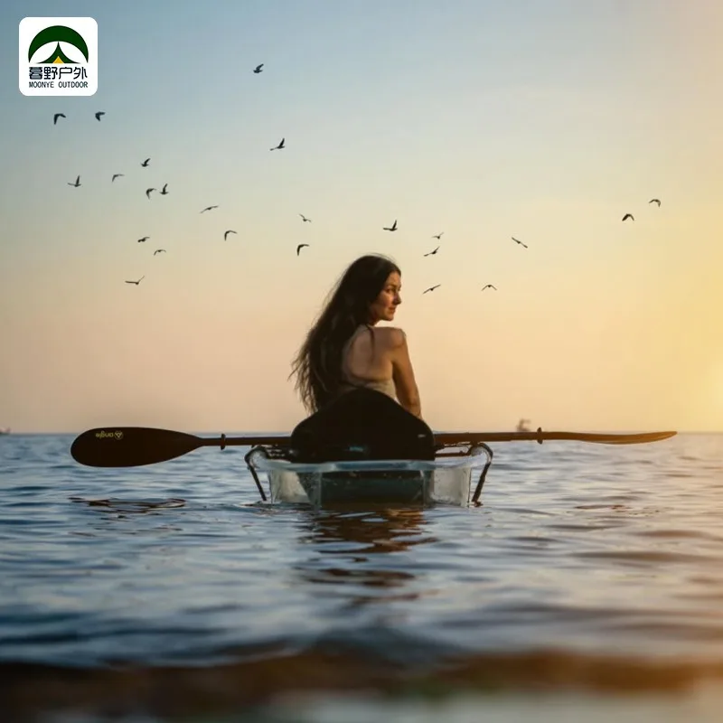 Outdoor Single Transparent Canoe Internet Celebrity Crystal Boat