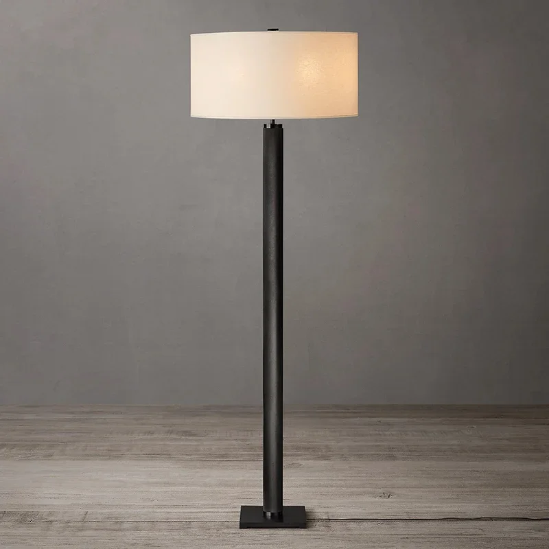 

Modern Restoration Vintage Designer Luxury Brass Hardware Floor Lamp Standing For Living Room Hotel Farmhouse