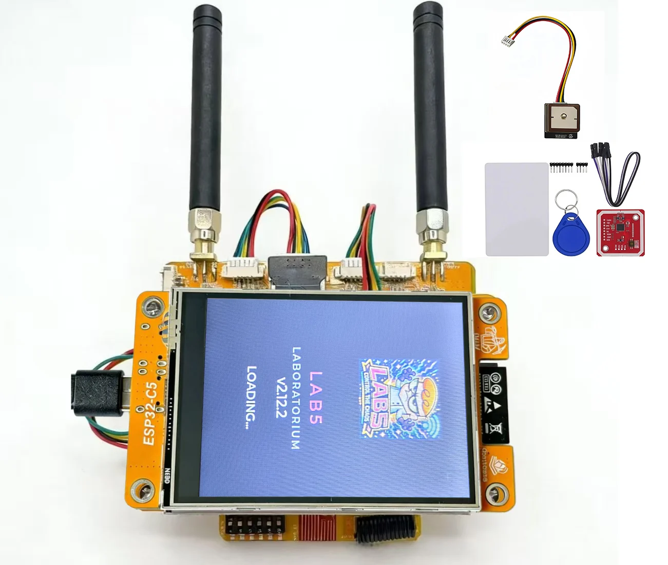 CYM-C5 New Cheap Yellow Monster with 2.8″ TFT LCD Touchscreen with ESP32-C5 Support NM-RF-HAT BLE Dual Band WiFi IoT Mainboard