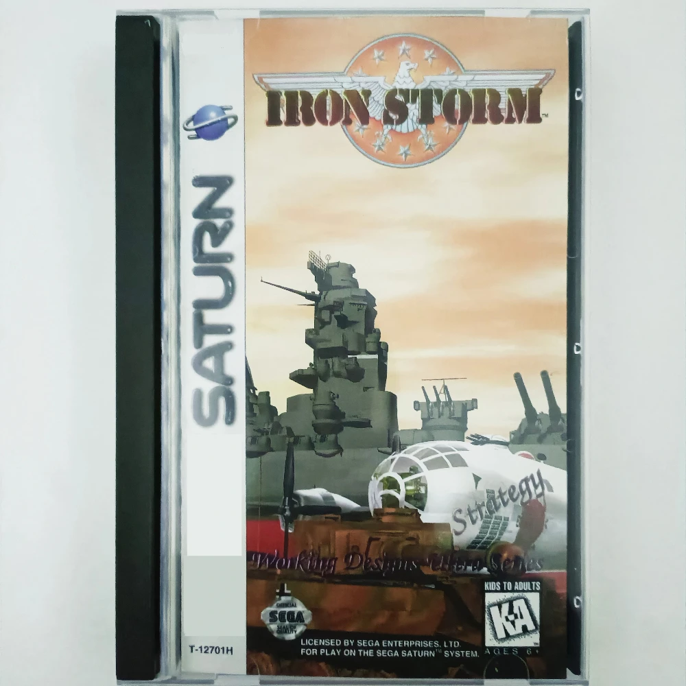 

Saturn Copy Disc Game Iron Storm With Manual Unlock SS Console Game Optical Drive Retro Video Direct Reading Game