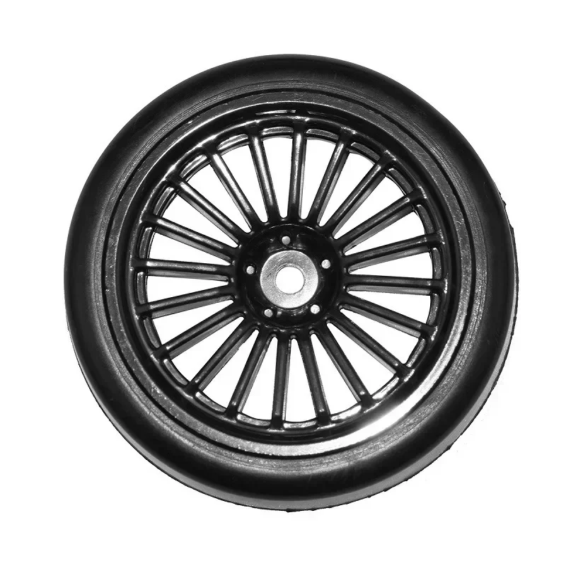 4個/2個 26mm ラバーRCタイヤ＆ホイールリム 六角12 1/10スケール HSP HPI Sprint 2 ドリフト RS4 オンロード 4WD用