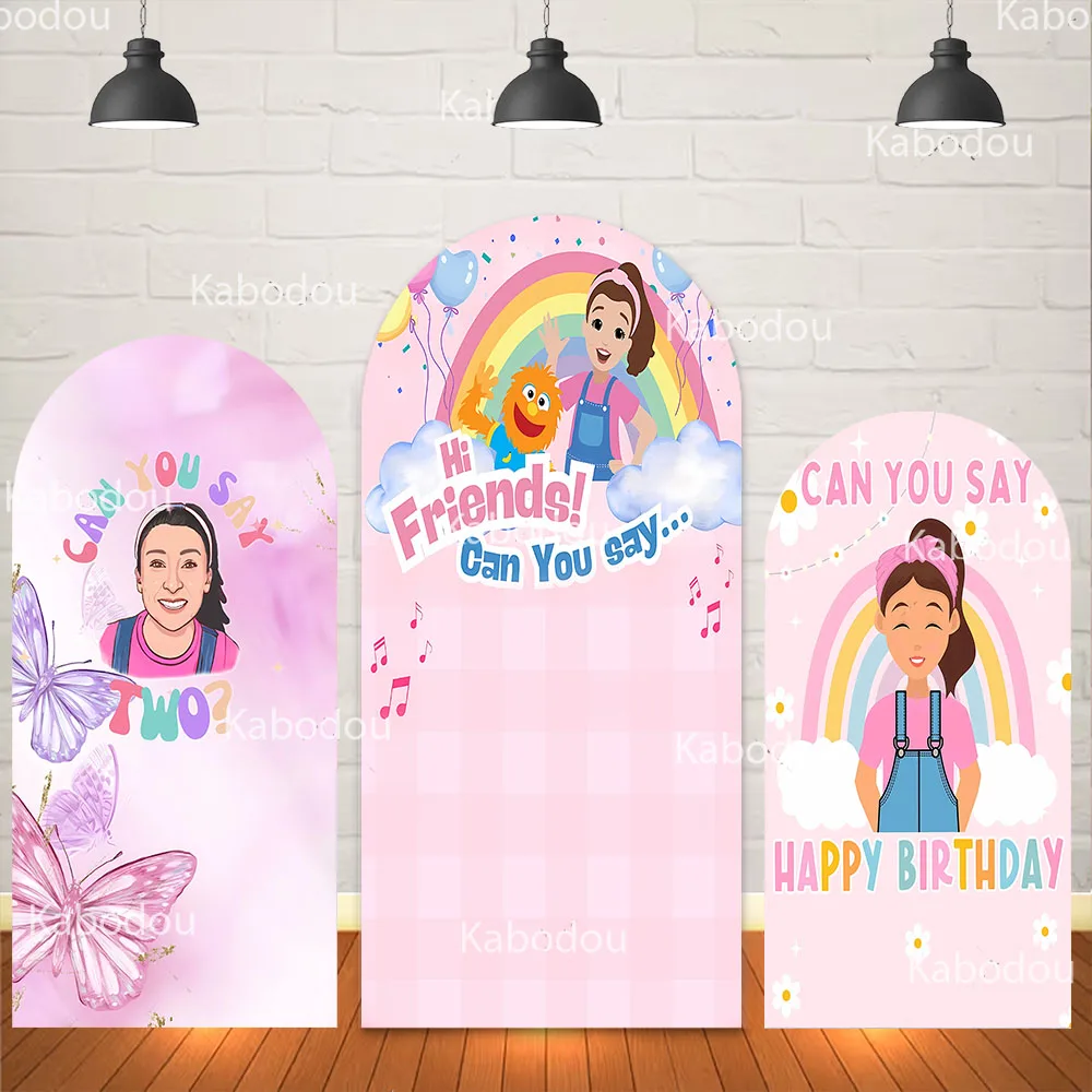 

Ms. Rachels Backdrop Pink Arch Cover Girl Birthday Party Decoration Baby Shower Photo Photography Background Studio Prop