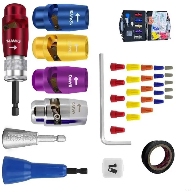 N58C Professional Wire Stripser Set для электрической тренировки, быстрого скручивания кабеля
