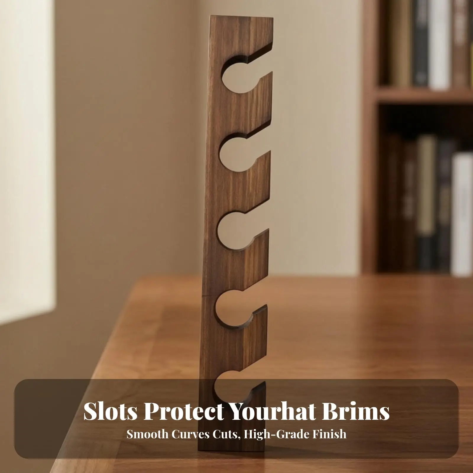 Wall-Mounted Hat Rack Space-Saving Wall Hat Rack Vertical Easy to Install for Bedroom, Closet