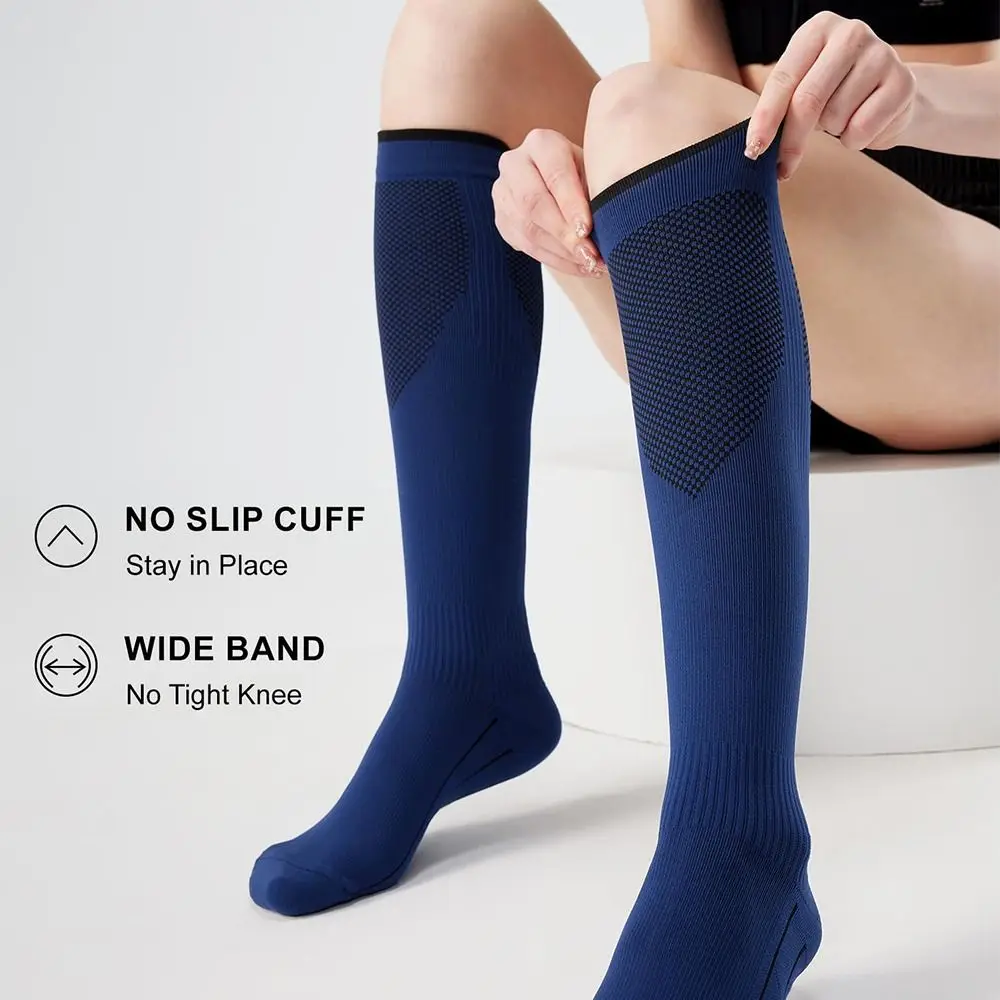 Hot Breathable Compression Socks 20-30 mmHg Moisture-Wicking Circulation Muscle Support Socks Stockings for Women and Men