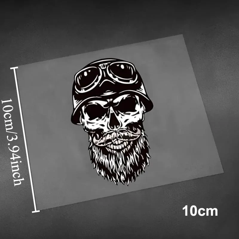Skeleton Vintage Shoei Helmet Stickers, Reflective Waterproof Decals for Motorcycle Modification