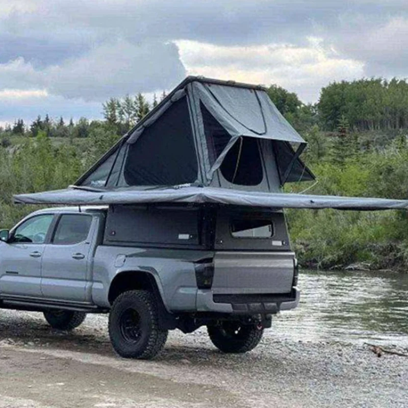 High Quality Custom Lightweight Aluminum Steel 4x4 Pickup Truck Bed Pop-up Camping Tent Topper Canopy Shell Camper