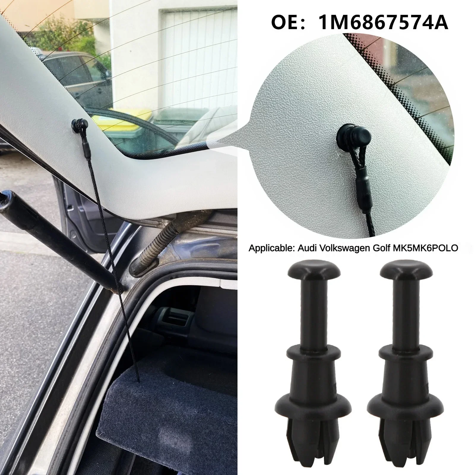Innovative Boot Trunk Parcel Shelf String Hanger Clips Tray String Clips for Volkswagen GOLF 5 Mk6 Tiguan Polo UP T-CROS