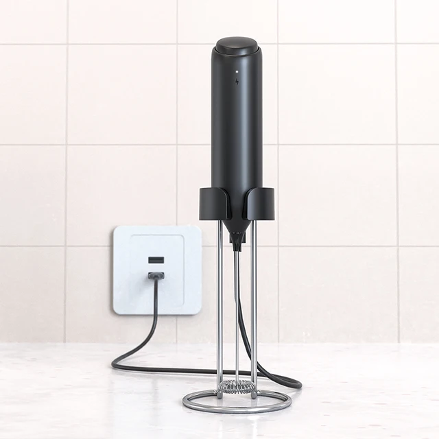 Bezprzewodowy elektryczny spieniacz do mleka trzepaczka trzepaczka do jajek USB akumulator ręczny blender do kawy wytrząsarka do mleka mikser spieniacz blender żywności