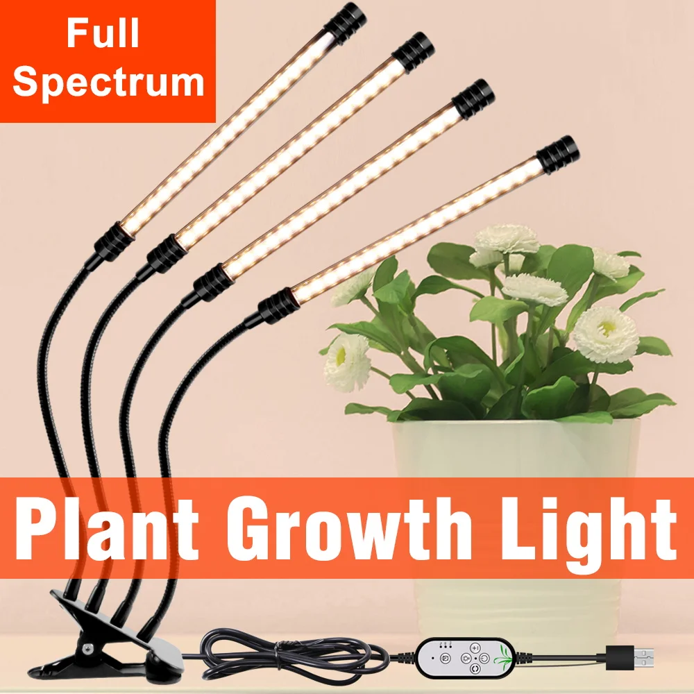 

Grow Light LED Full Spectrum Sunlight Plants Growing Light Strip Indoor USB Phyto Lamp Greenhouse Plant Flower Seed Grow Tent