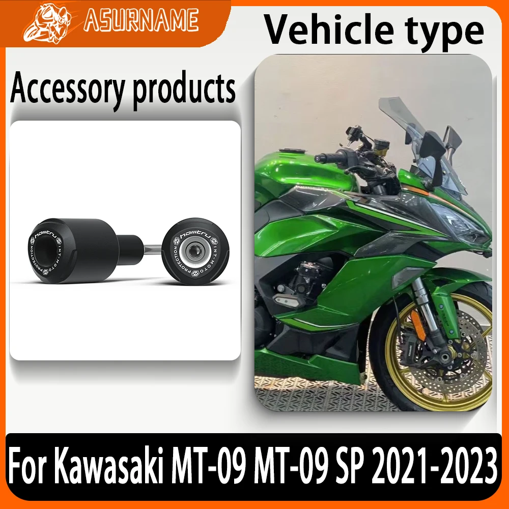 

For Kawasaki MT-09 MT09 MT 09 MT-09 SP 2021-2023 Motorcycle Falling Protector Crash Pad Frame Slider Protector Accessories