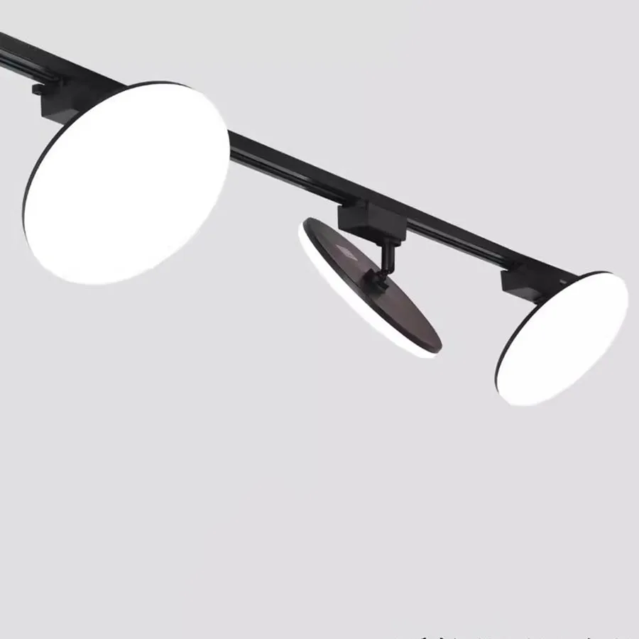 고휘도 LED 트랙 라이트 알루미늄 트랙 레일 패널 램프 투광 조명, 의류 매장 장식용 LED 레일 천장 조명, 50W 
