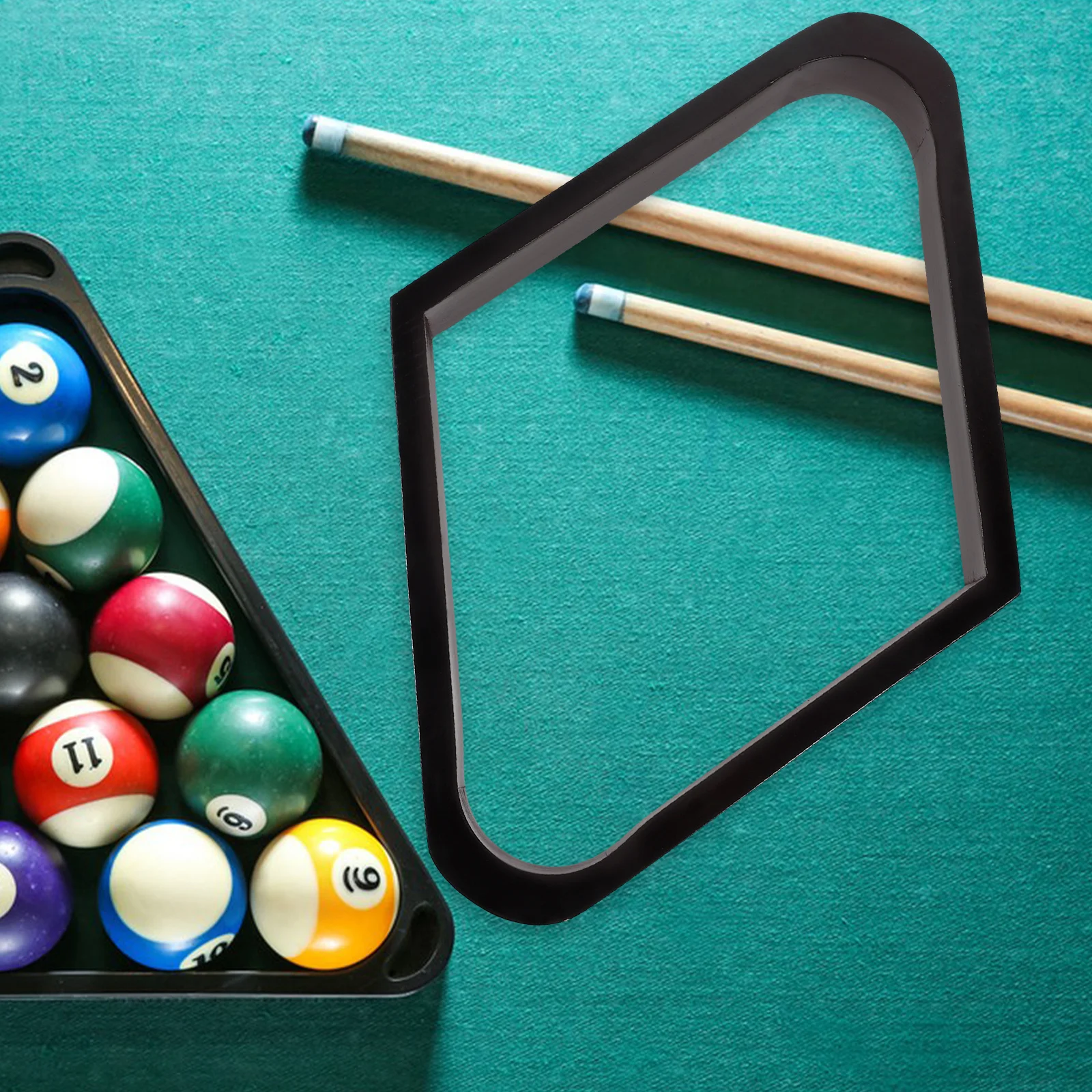 

Wood Billiard Rack Rhomb Stable Wooden Pool Ball Frame Home Snooker Table Game Organizer Holder Snooker Balls Frame