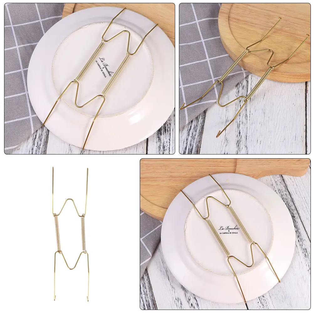 

8pcs Wall Plate Hangers Strong Load W Shaped Hooks for Home Decorative Invisible Display Rack