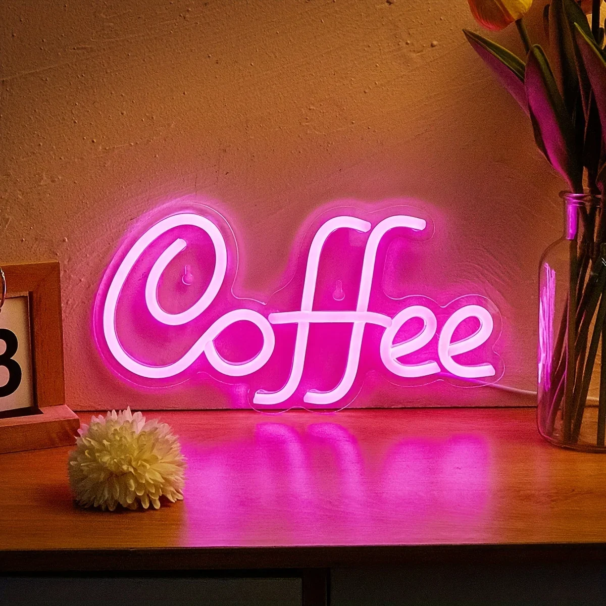 Coffee LED Neon Sign For Wall Decor, Light Up Signs,Neon Lights Signs, For Bedroom Kids Room Bar Wedding Party Decoration