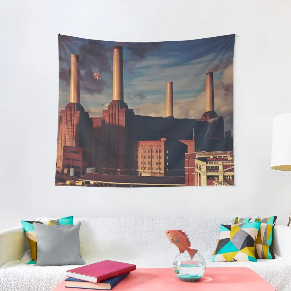 Dark Floyd City Tapestry Bed Room Decoration Room Decorations Aesthetic Tapestry