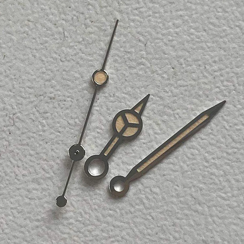 Watch Hands Green Luminous Needle Silver Watch Pointer for 8215/8200/821A/Mingzhu 3804/2813/NH35/NH36 Movement, NH35 Hands