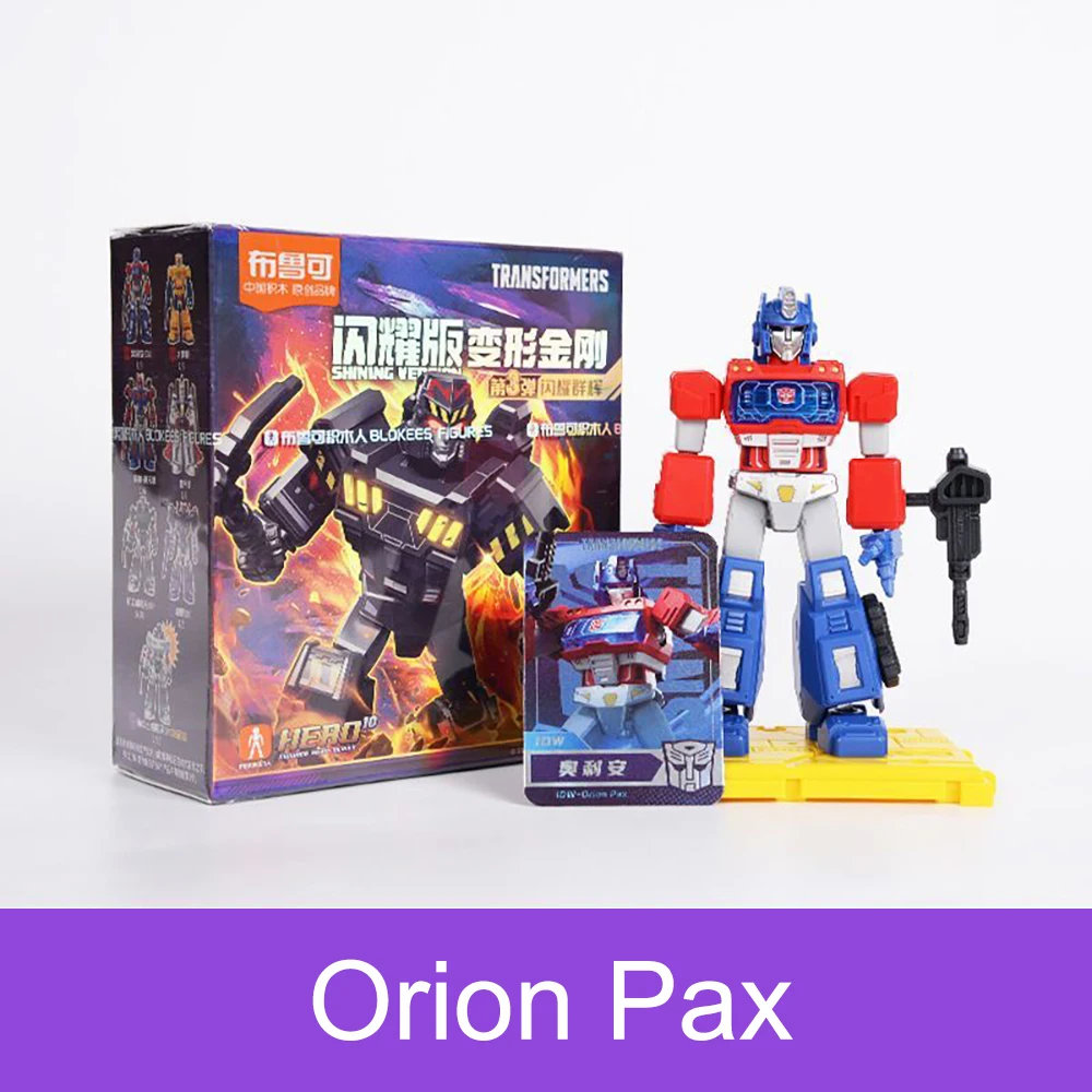 En stock Blokees Transformers versión brillante fase 3 Ultra Magnus, Ramjet, Tarn, Bumblebee y Megatron juguetes de ensamblaje de 10cm