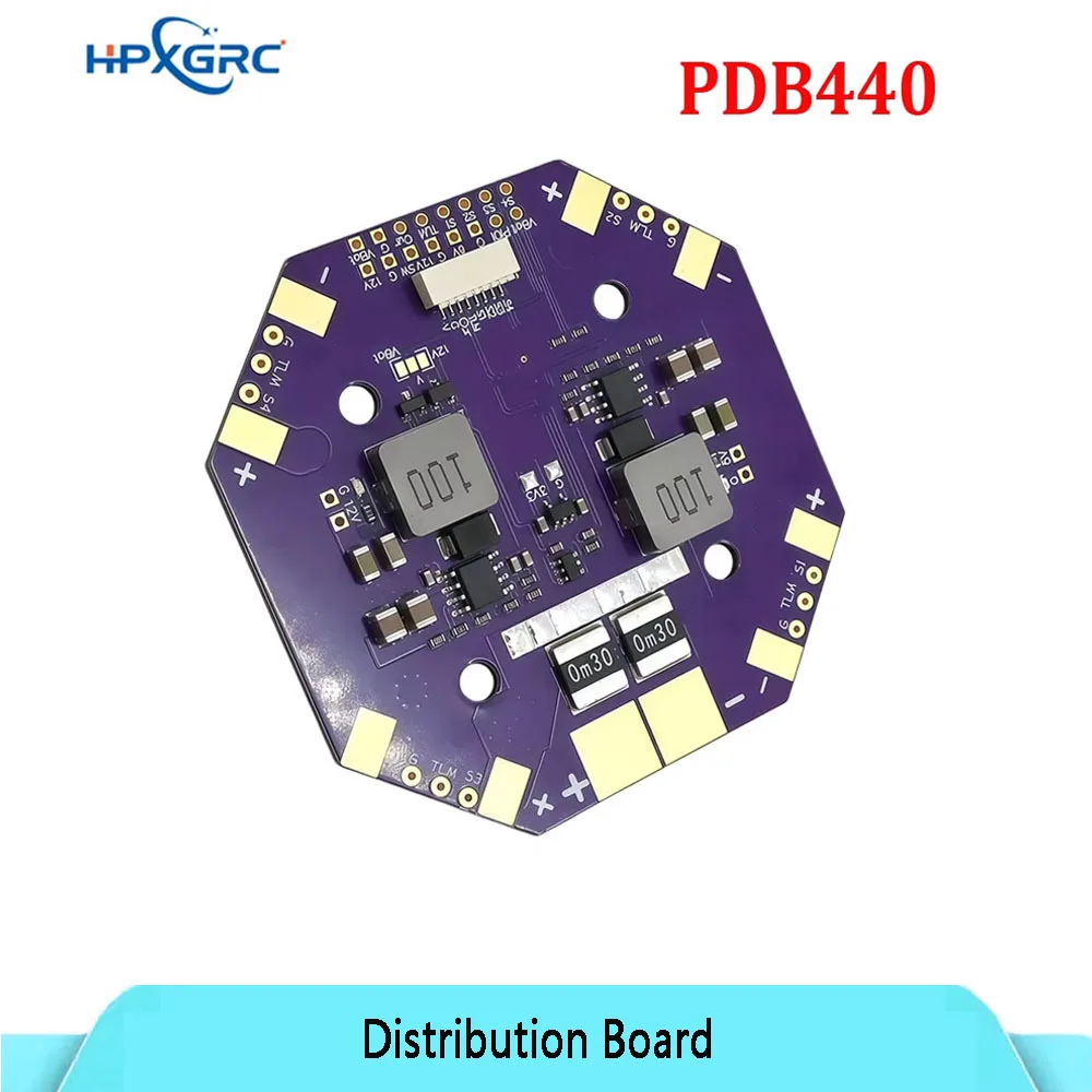High Power Distribution Board for Drone Robot 12S LiPo Dual BEC Power Supply with High Precision Current Monitoring Sensor