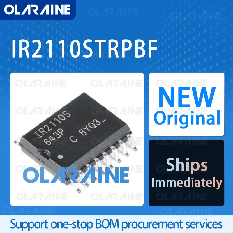 1/5/10Pcs IR2110STRPBF SOIC-16 original ic chip Gate drivers RoHS 2 Output Current 2.5 A Voltage - 20 V