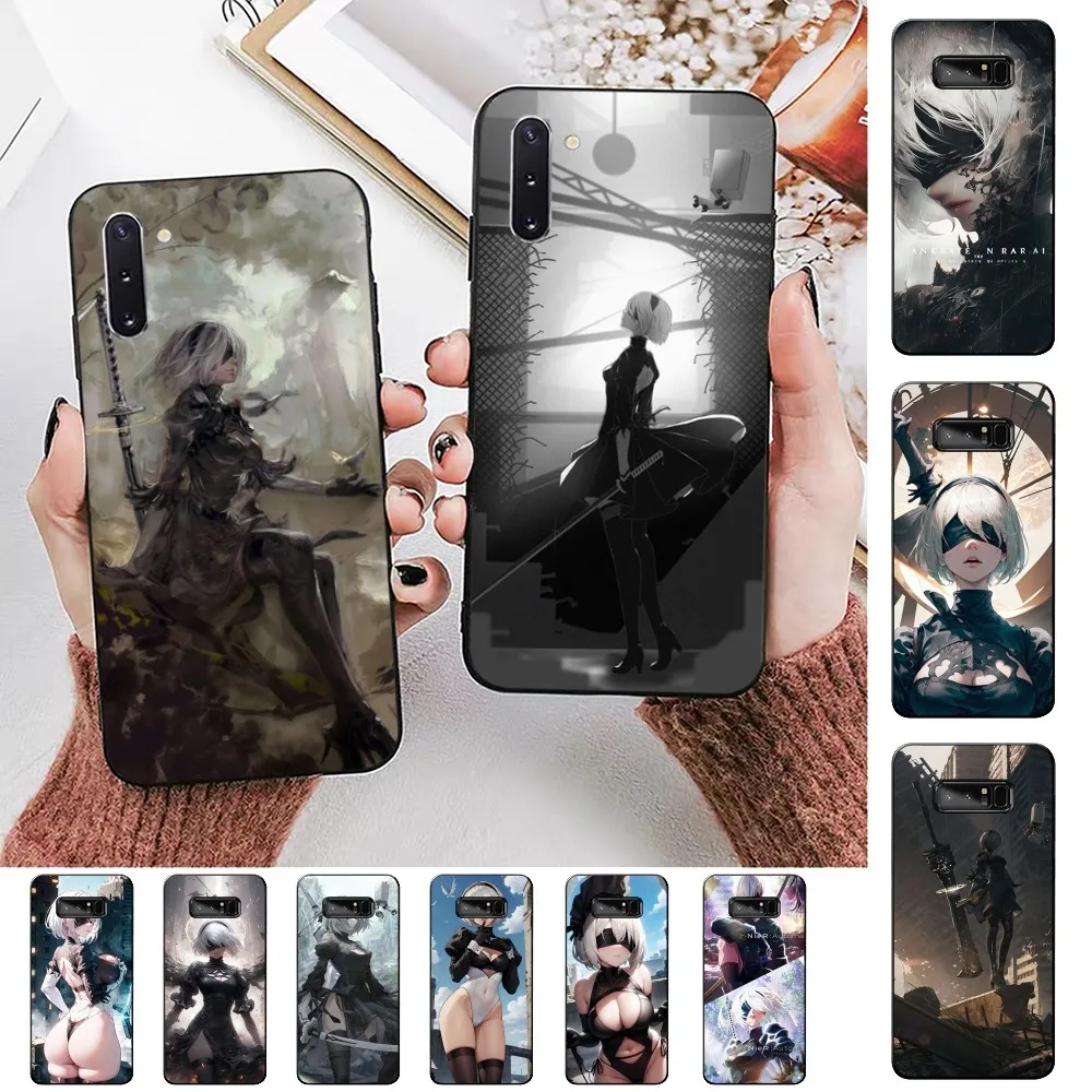 N-NieR Automata Phone Case For Samsung Note 8 9 10 20 pro plus lite M 10 11 20 30 21 31 51 A 21 22 42 02 03