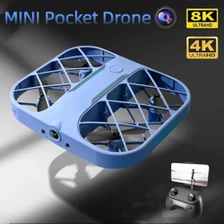 MINI H107 8k Drone Wifi Fpv Drones Camera HD 4K Remote Control Helicopter Plane Pocket Quadcopter Christmas Gift For Boys 2024