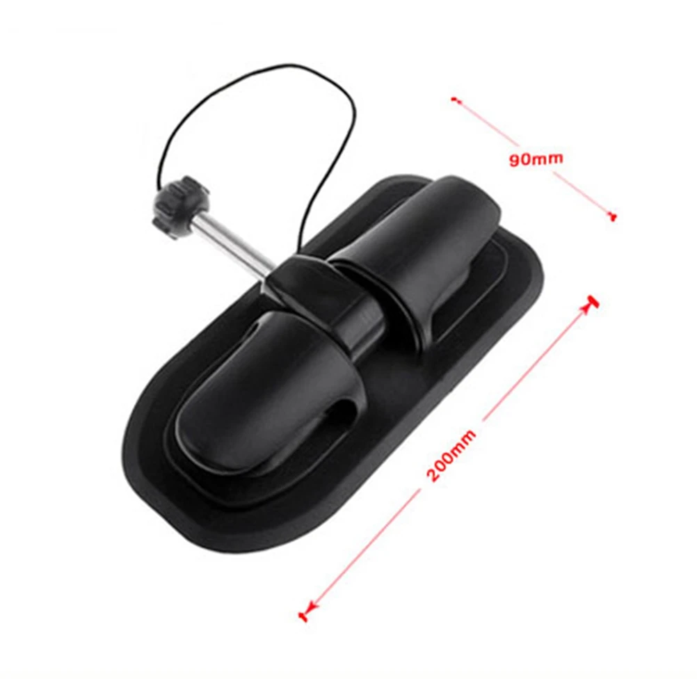 

Universal Black Paddle Lock Boat Anchor Holder For Kayak Canoe Inflatable Sup Accessories Plastic Secure Tie Off Row Roller
