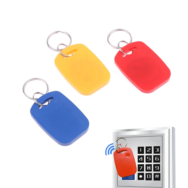 IC + ID RFID Dual 125Khz And 13.56Mhz Keyfobs EM4100 S50 Chip Smart Card Token Key Fob Ring Access Control