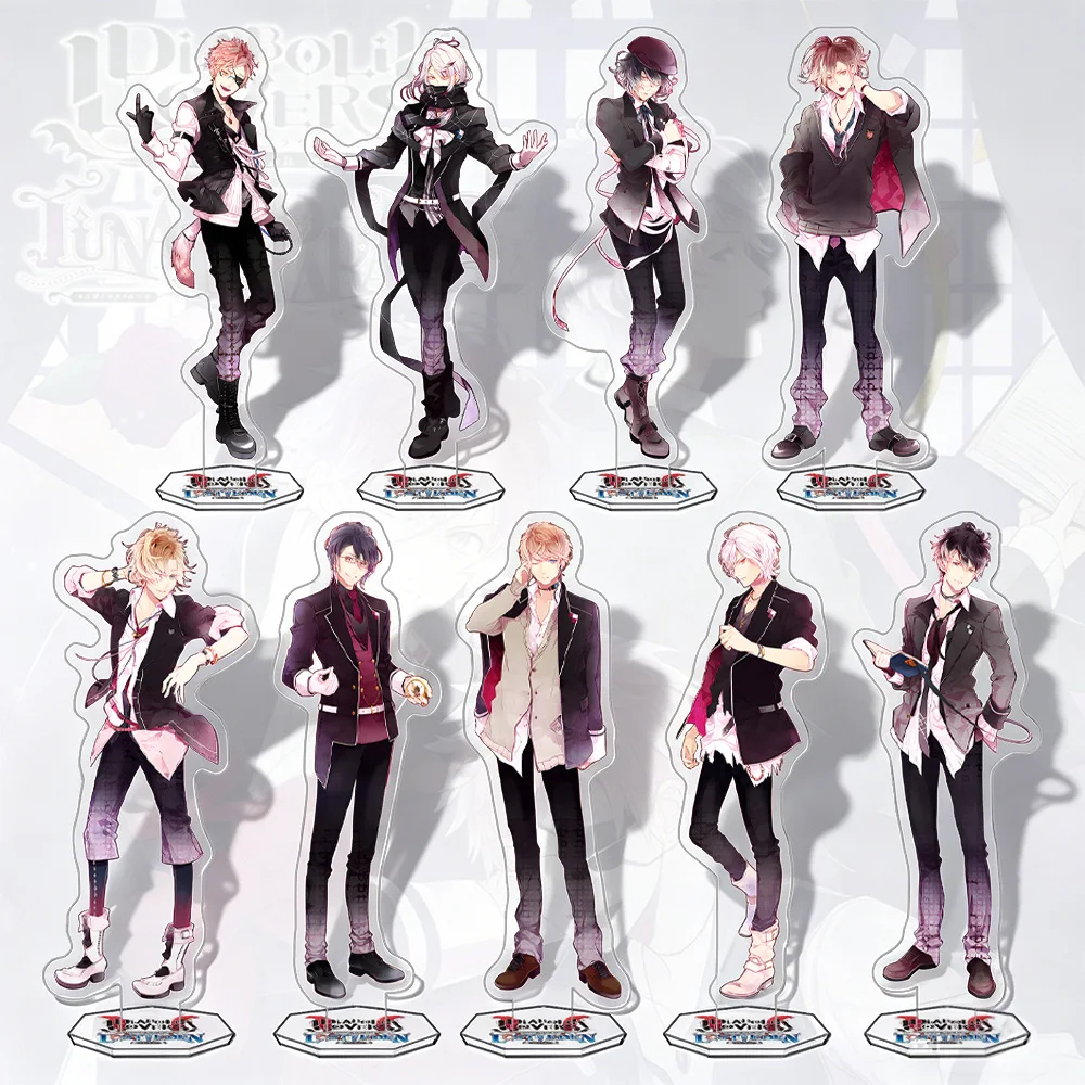 Anime Diabolik Lovers More Blood Yui Ayato Kanato Laito Shu Reiji Subaru Ruki Kou Yuma Azusa Shin Acryl-Ständer Acryl-Schlüsselanhänger
