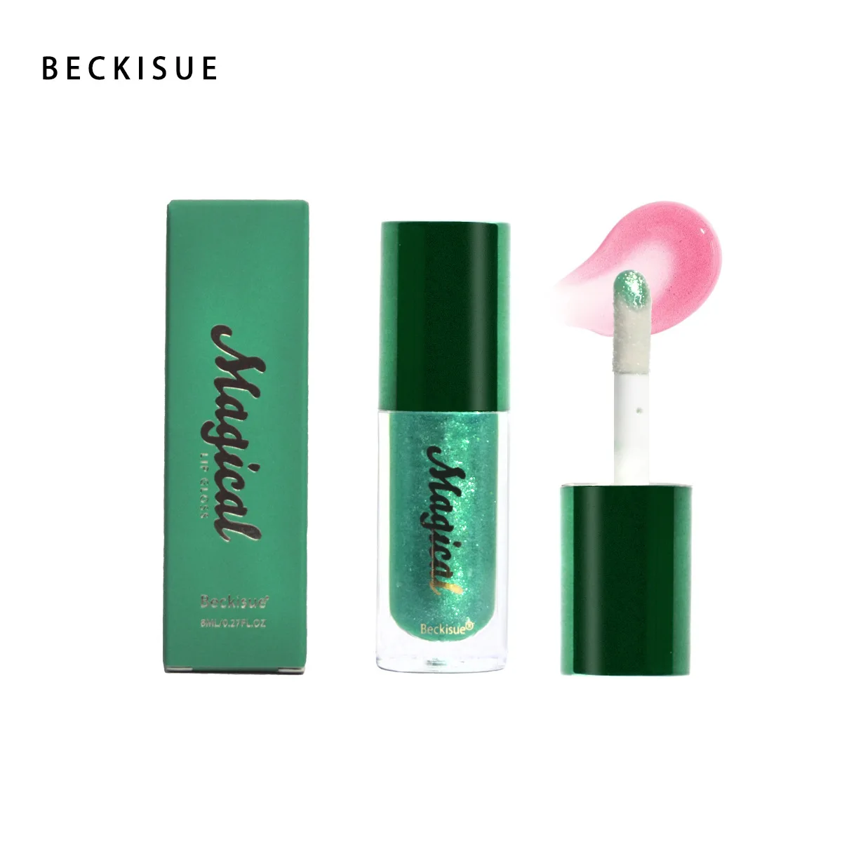 New Green Lip Oil Temperature Changing Color Lip Gloss Long Lasting Moisturizing Brightening Mirrow Glass Lipstick Cosmetics