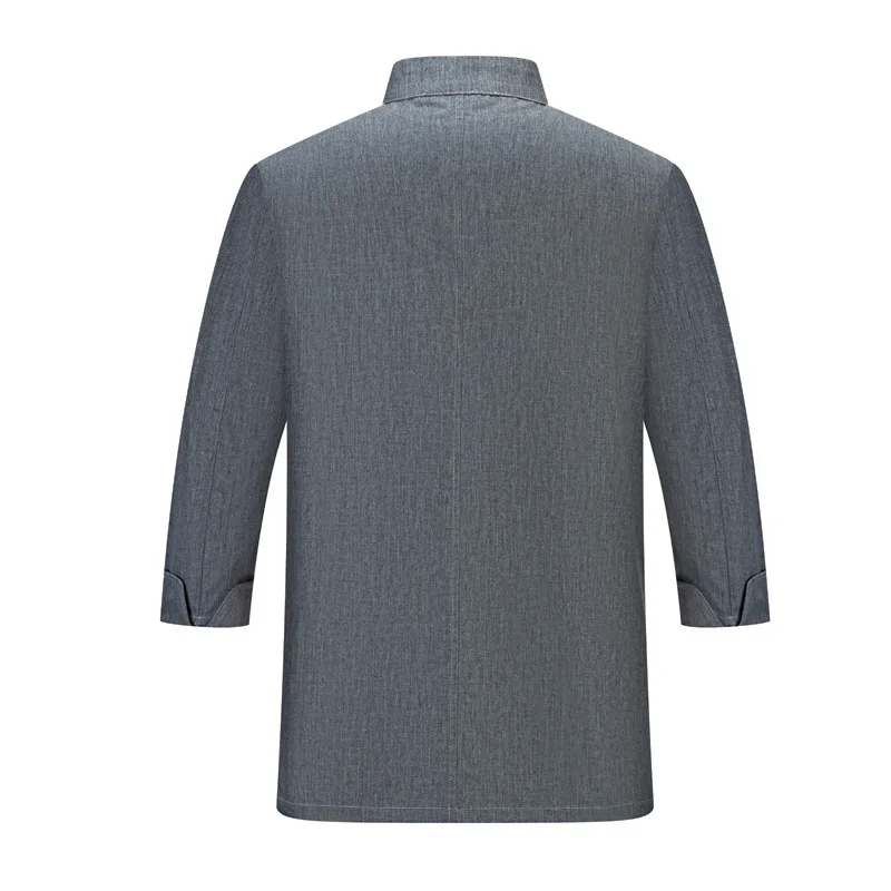 Vêtements de travail pour Chef cuisinier C363, veste de Chef à manches longues pour hommes, vêtements de travail de cuisine pour Restaurant occidental, manteau de serveur