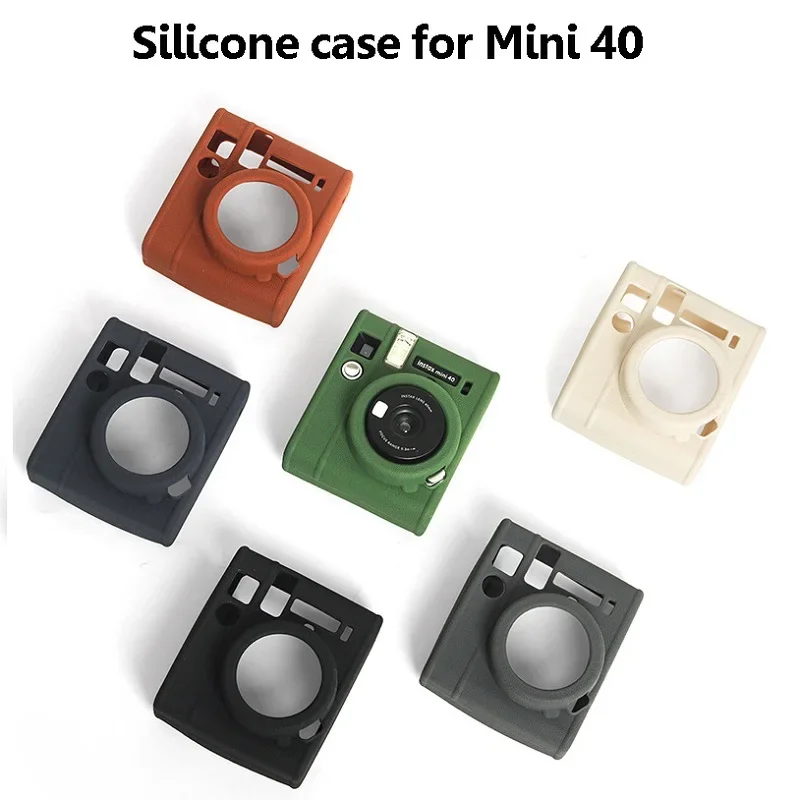 Instax Mini40 Soft Shell Solid Color Scratch Resistant Mini40 Case Camera Silicone Case Protective Cover