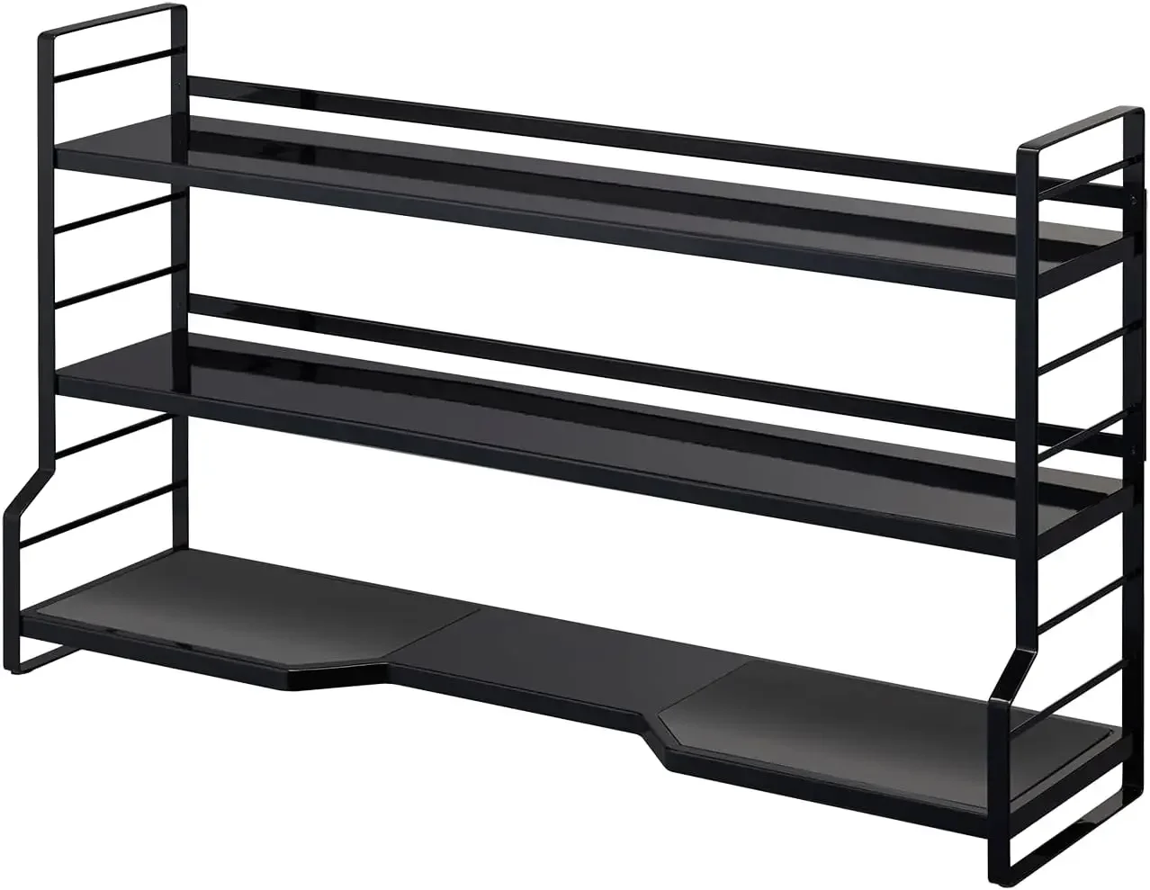 

Home Sturdy, Standing Stovetop Kitchen Rack/Spice Shelves | Steel | Countertop Shelf, One Size, Black