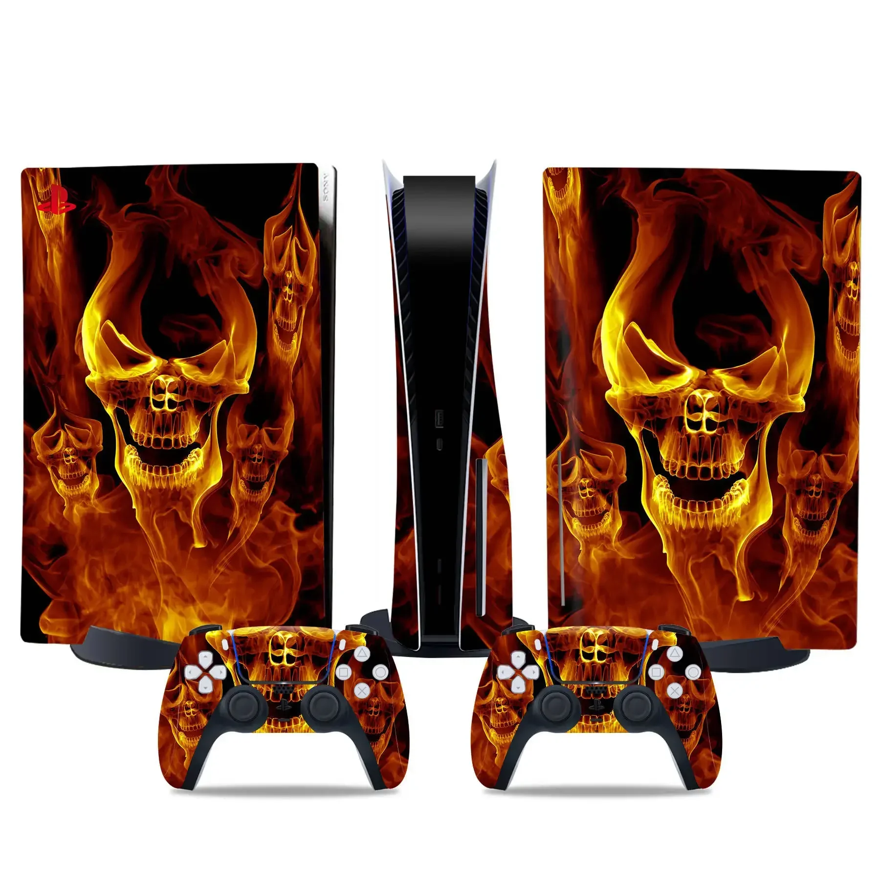 Виниловые скины Skeleton Art для консоли и контроллера PS5