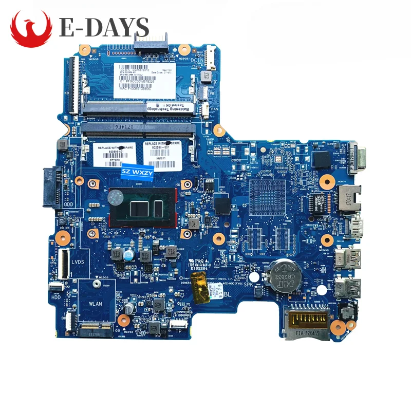 For HP Pavillion 240 G5 14-AM Laptop Motherboard 6050A2822501 Notebook Mainboard with I5-7200U I7-7500U CPU DDR4 UMA