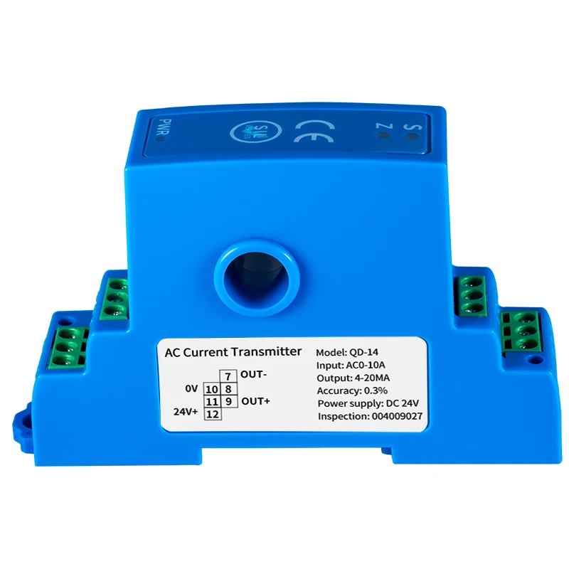 High Accuracy AC Current Transducer Transmitter  AC DC 0-200A 4-20mA 0-5V 0-10V RS485 Output Close Loop Current Sensor