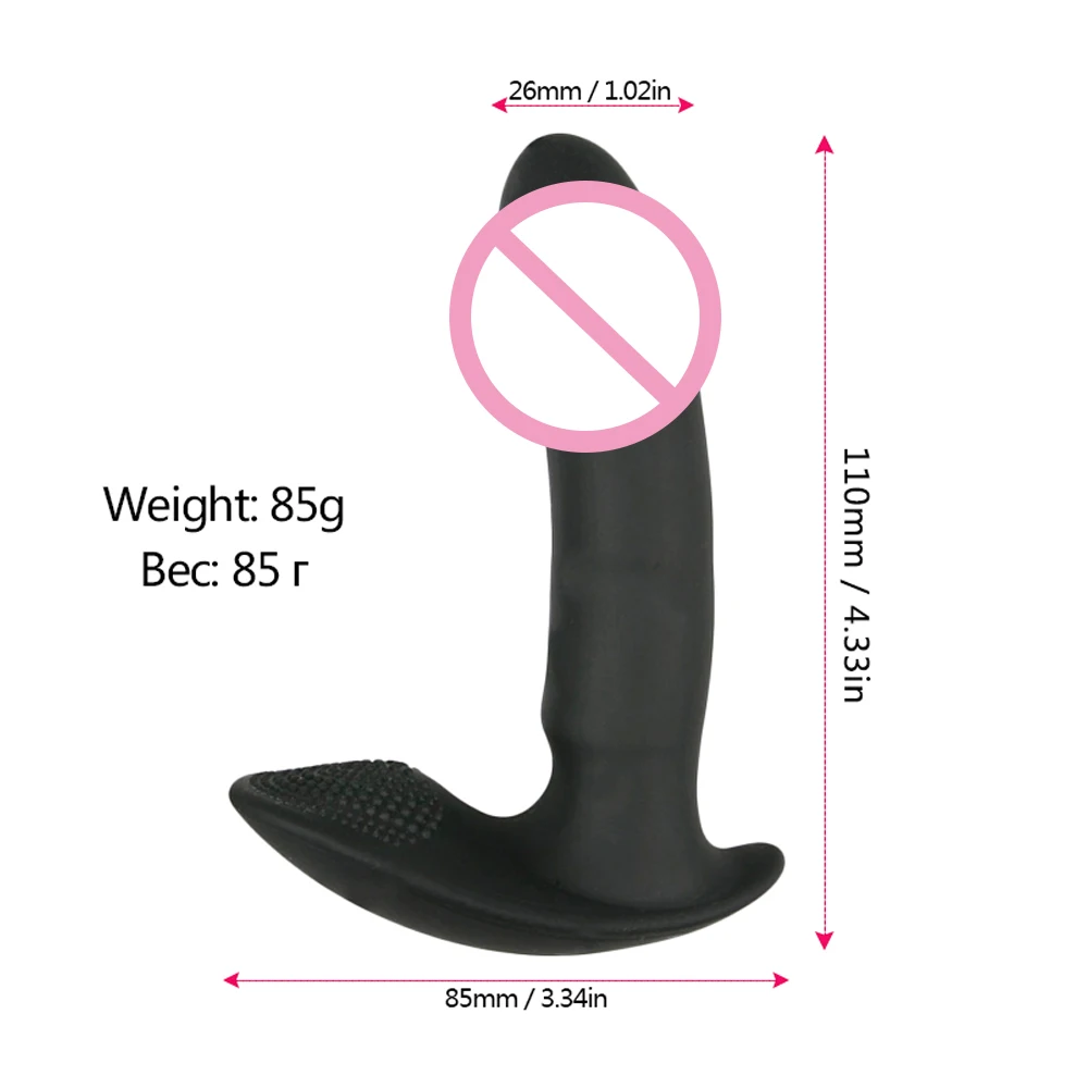 Anal Plug Vibrator G Spot Clitoris Stimualtion Anal Butt Plug Vibrator Powerful Motors Prostate Massager Sex Toys For Men/Women