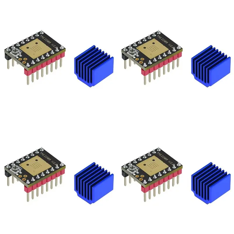 ABLN-4X V2.0 Stepper Motor Driver 2.5A UART Ultra Silent Stepsticks Support Step/Dir And Uart Mode