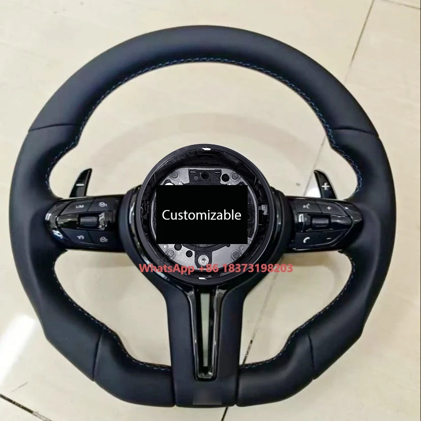OEM عجلة القيادة ترقية ل F10 F20 F80 F90 F13 E46 M3 E90 E92 E87 E82 E88 F30 M5 الرياضة مخصص D شكل الجلود فولان #1