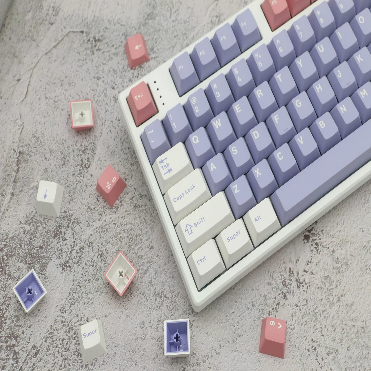 GMK Violet 140 key PBT two-color molding keycap cherry height keycaps