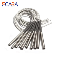 5PCS 8mm 190~220mm 316SS Cartridge Heaters 110V/220V/380V 620W/630W/650W/680W/720W Single Head Dual Heating Tube Resistance Part