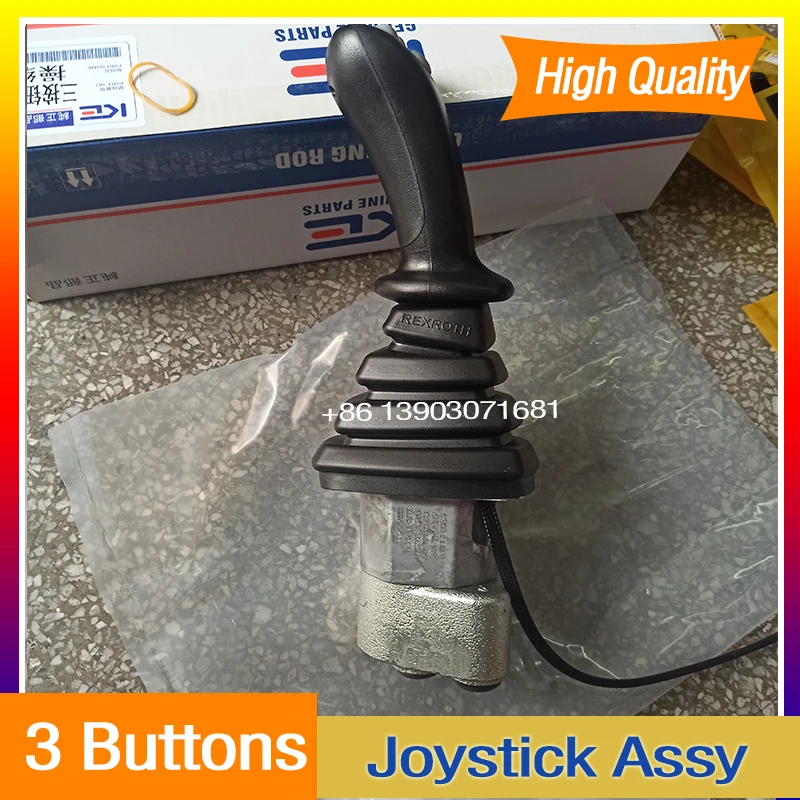 Construction Machinery Rexroth Joystick Controller Operating Lever Part Number 25990500