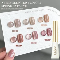 10m Cat Magnetic Gel Nail Polish Stained Glass Glitter Effect Semi Permanent Soak Off UV Gel Varnishes For Nails
