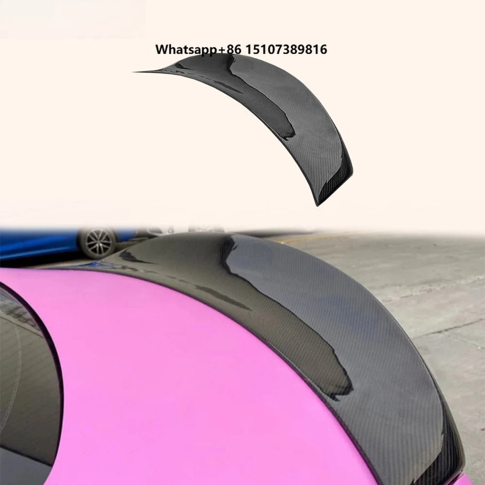 For Q50 V37 Sedan 13-24 Carbon DT Style Rear Trunk Ductail Spoiler Lip