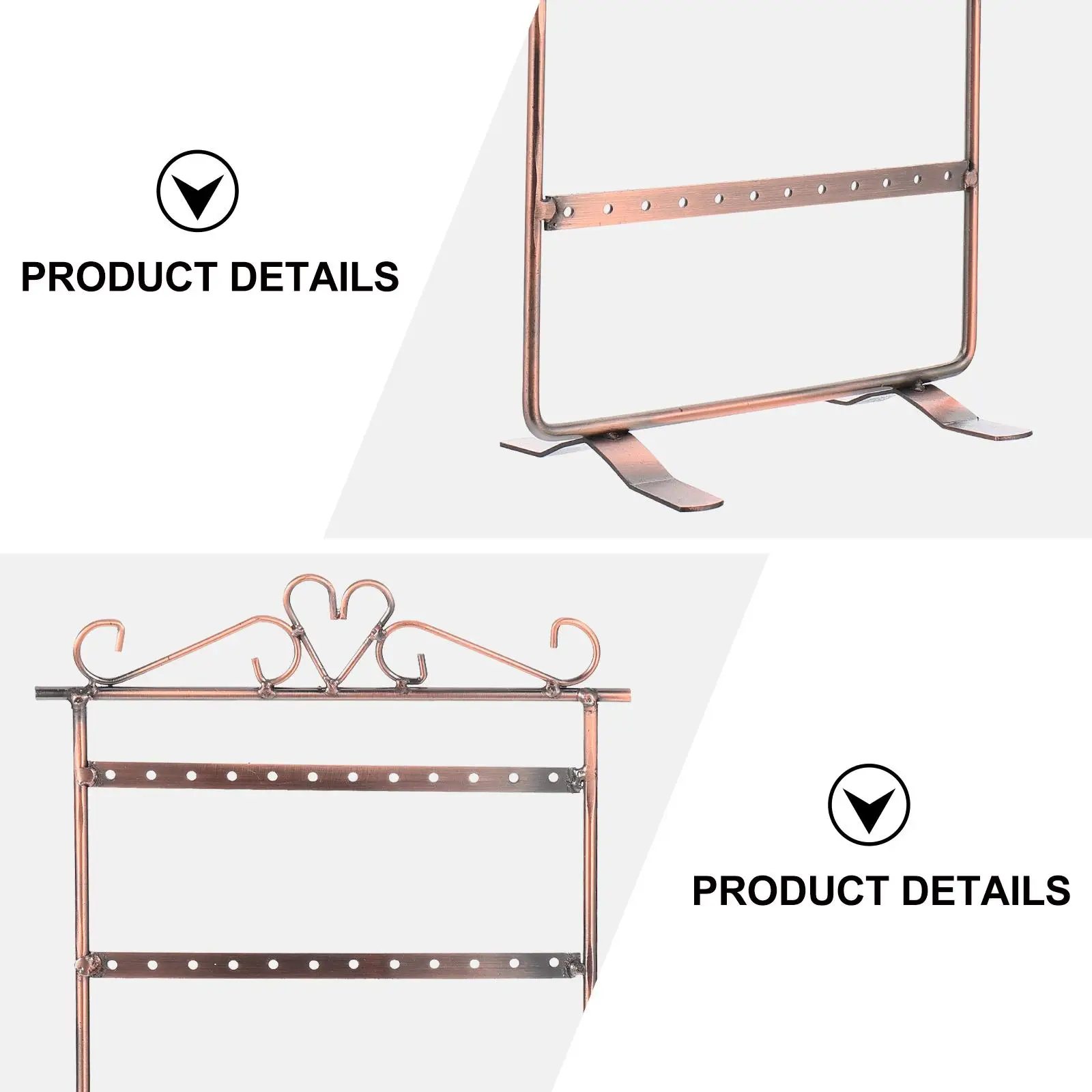 Earring St Rack 48 Holes Jewelry Storage Tower Anti Rust Iron Material Earring Holder Display Bedroom Dressing Table Exhibition