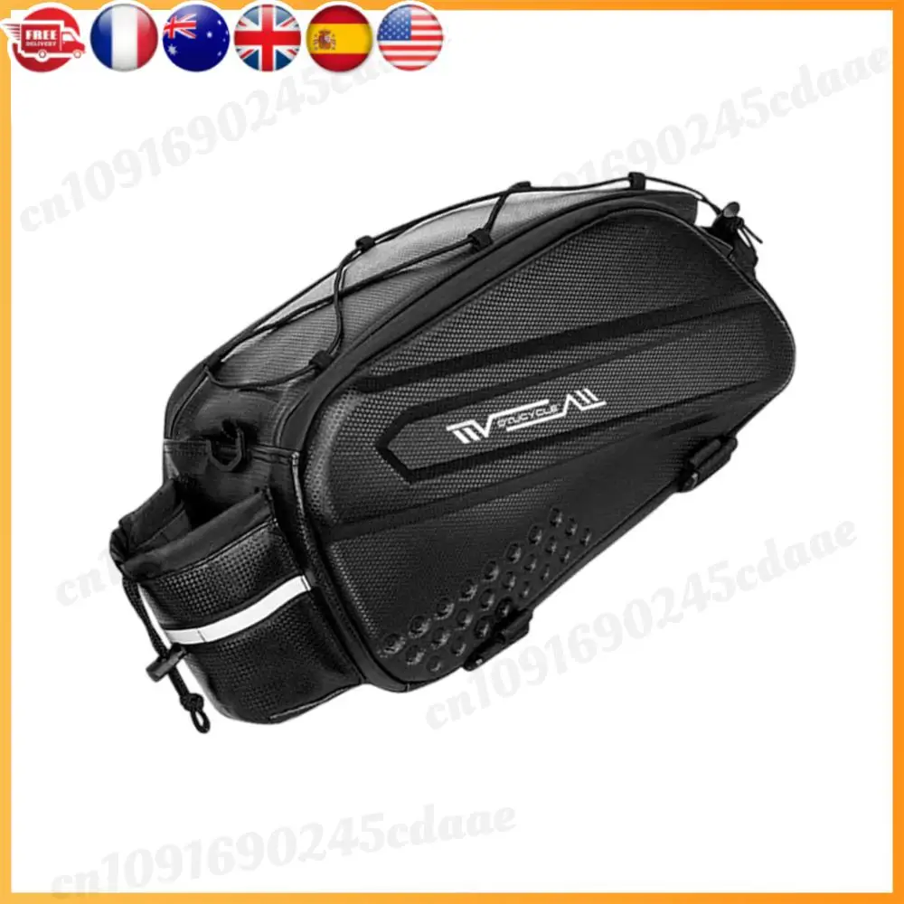 

Bike Rear Rack Bag Bike Carrier Backseat Bag Waterproof Bike Rack Bag Hard Shell Bike Pannier Large Capacity for MTB Road Bike