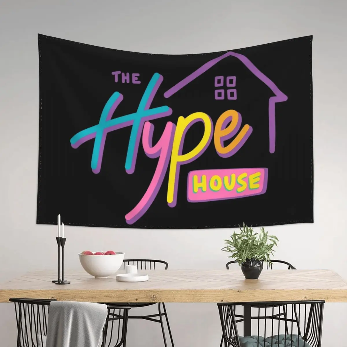 

The Hype House Tapestry Decoration Wall Mushroom Decor Home Tapestry